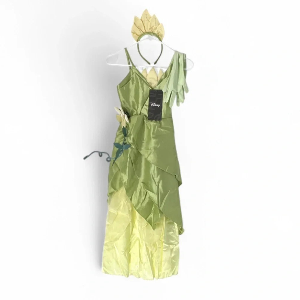 Disney NWT Deluxe Princess and the Frog Tiana Costume girls medium - Picture 1 of 9